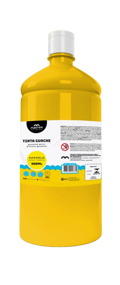 TINTA GUACHE AMARELO - 500ML