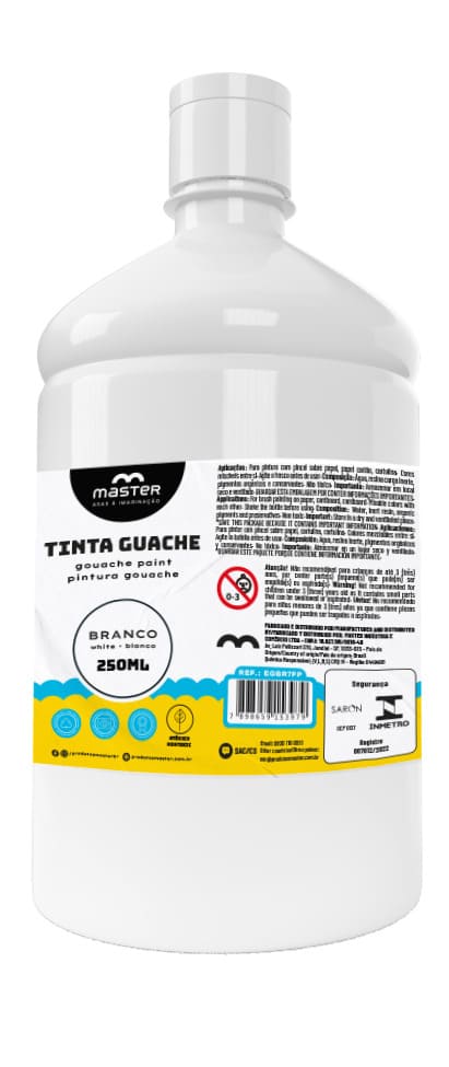 TINTA GUACHE BRANCO - 250ML