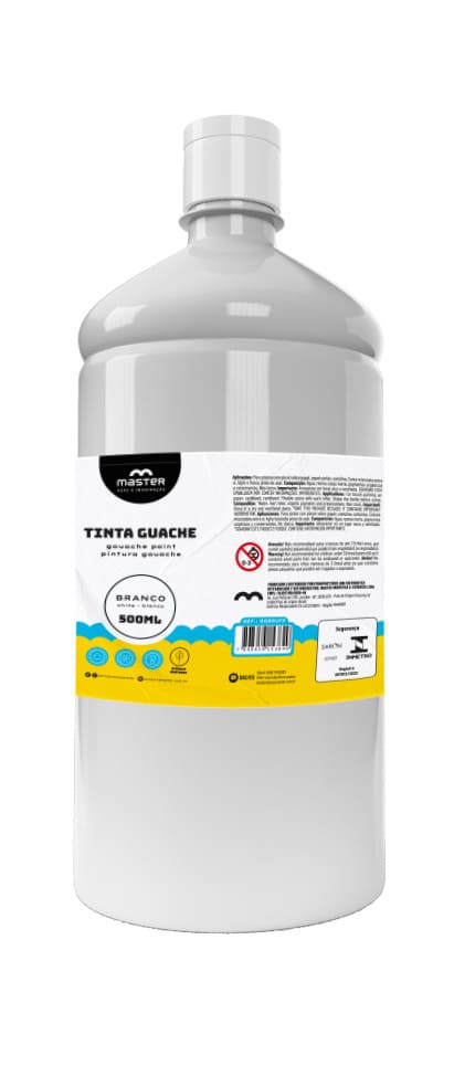 TINTA GUACHE BRANCO - 500ML