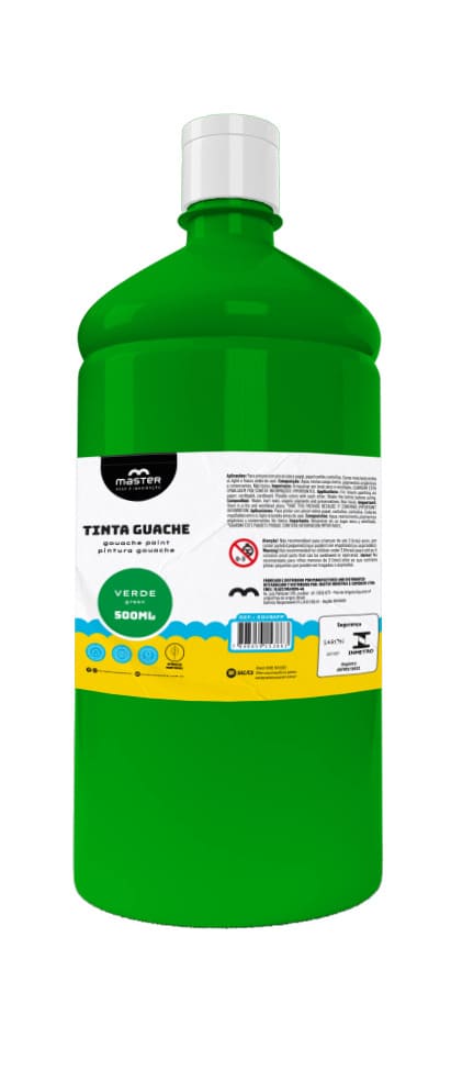 TINTA GUACHE VERDE - 500ML