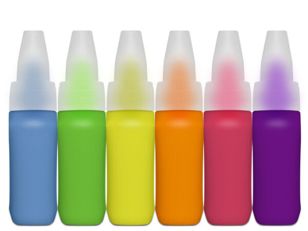 COLA LÍQUIDA COLORIDA - 6 CORES NEON - 25G