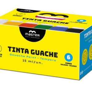 TINTA GUACHE 06 CORES – 15ML