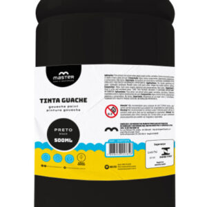TINTA GUACHE PRETO – 500ML