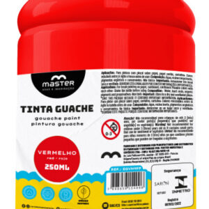 TINTA GUACHE VERMELHO – 250ML