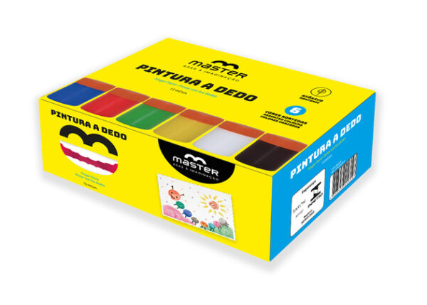 PINTURA A DEDO - 6 CORES - 15ML
