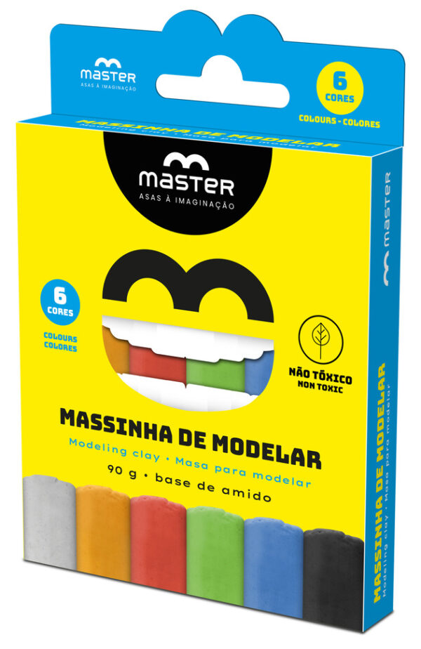 MASSINHA DE MODELAR - 6 CORES - 90G