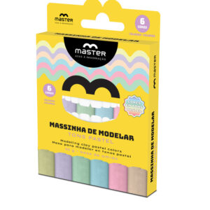 MASSINHA DE MODELAR – 6 CORES PASTEL – 90G
