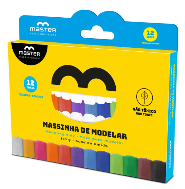 MASSINHA DE MODELAR - 12 CORES - 180G