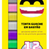 TINTA GUACHE BASTÃO - 12 CORES METÁLICAS