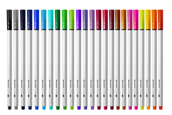 FINE PEN – CANETA PONTA FINA 0.4MM – 24 CORES