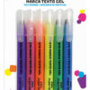 MARCA TEXTO GEL - 6 CORES