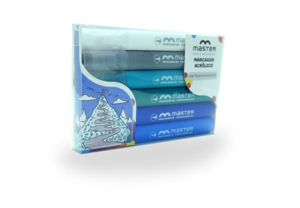 MARCADOR ACRÍLICO - DETERMINAÇÃO - 6 CORES