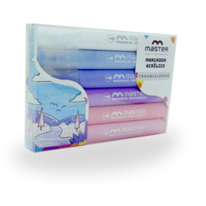 MARCADOR ACRÍLICO – TRANQUILIDADE – 6 CORES