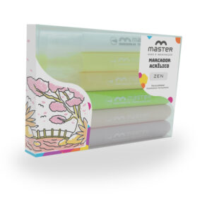 MARCADOR ACRÍLICO – ZEN – 6 CORES