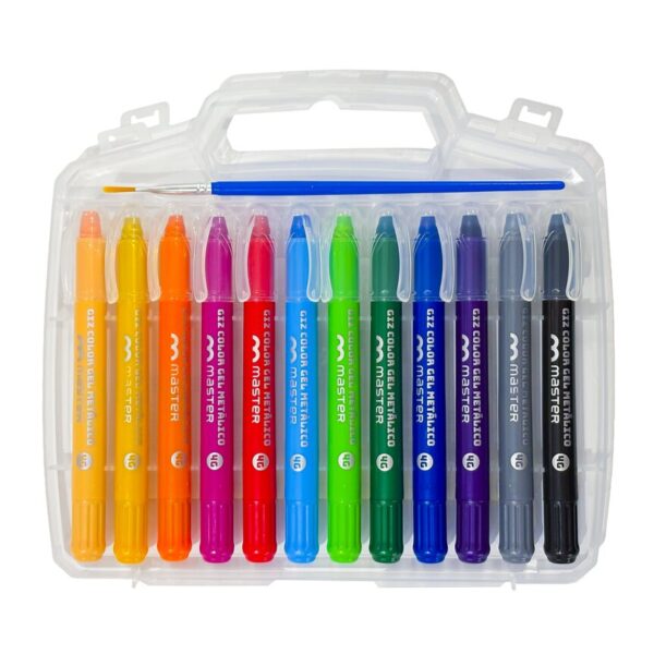 GIZ COLOR GEL - 12 CORES METÁLICAS