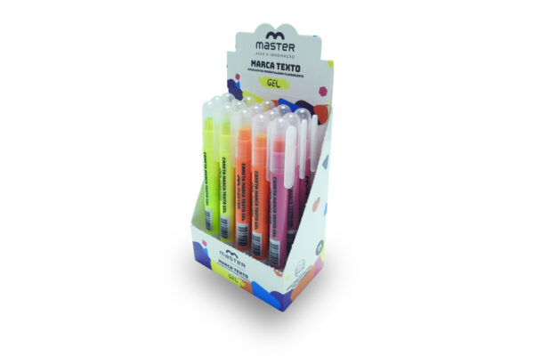 MARCA TEXTO GEL - 3 CORES - CX 15UN