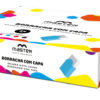 BORRACHA BRANCA C/ CAPA COLORIDA - CX 24UN