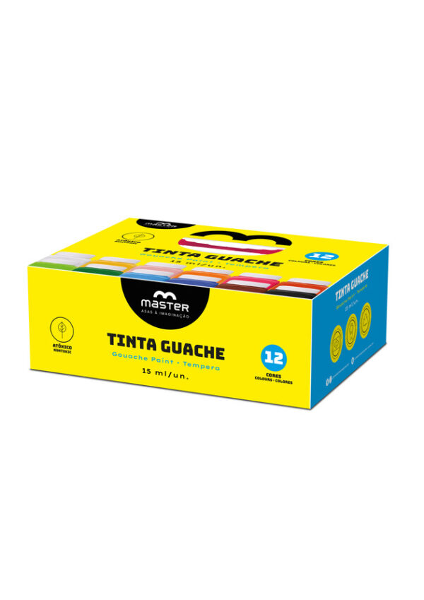 KIT TINTA GUACHE - 3UN CADA, 12UN TOTAL